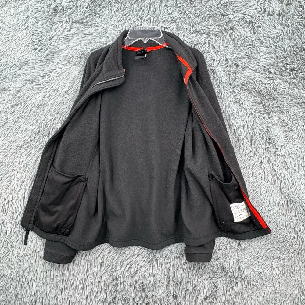 North Face Jacket Boys XL Fits Womens Medium Performance Fleece Full Zip Black